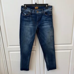 Mother The Dropout Classic Women's Dark Blue Slim Jeans